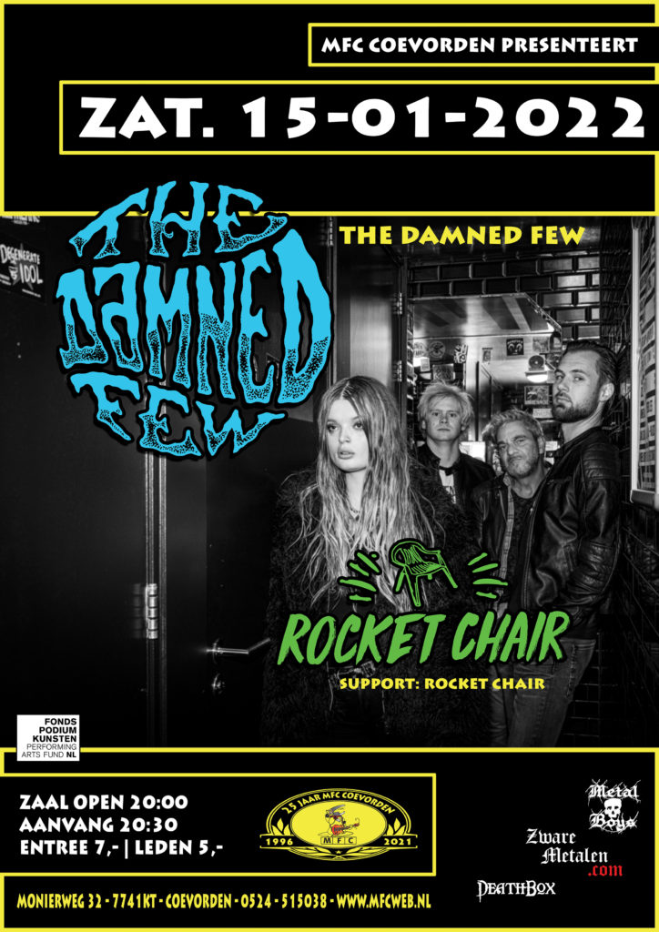 MFC-eventposter-the-Damned-Few_Rocket-Chair-15-jan-2022-2b-724x1024